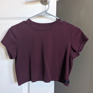 Alphalete LUX Crop - Merlot
